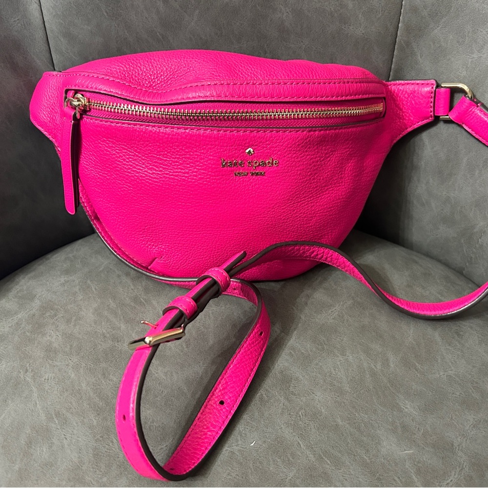 Hot Barbie Pink Kate Spade Leather Fanny pack , bumbag, chest bag